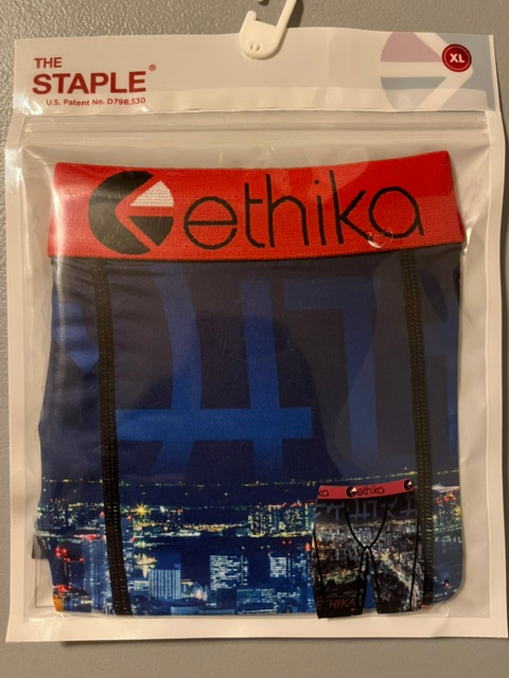 Ethika The Staple Fit Boxer Briefs Blue City Print XL